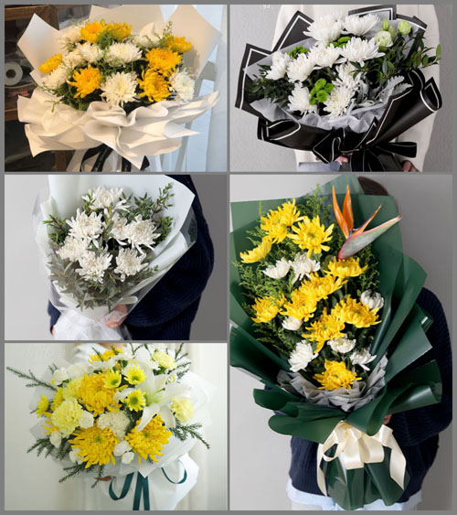 广东梅州市蕉岭县文福镇白湖村白事花束代送